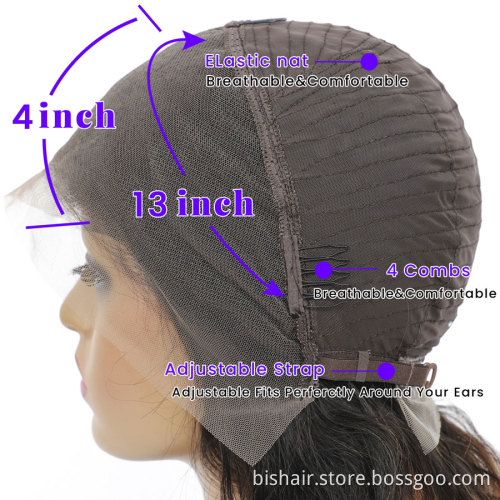 13X4Straight Lace Front Human Hair Wigs 360 Lace Frontal Wigs Remy Brazilian Human Hair Lace Wigs for Women 150 Density